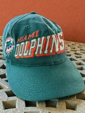 Vtg 90s Miami Dolphins Hat Proline NFL Football -SNAPBACK Embroidered OS Classic